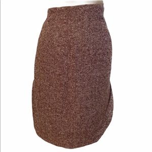 JG Hook Brown Tweed looking  Knee Length Gorgeous Work Skirt